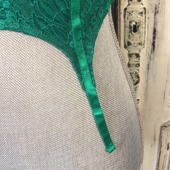 Princess Polly xx Emmanuel Top Green Lace Bustier Top Size 8 - Picture 5 of 12